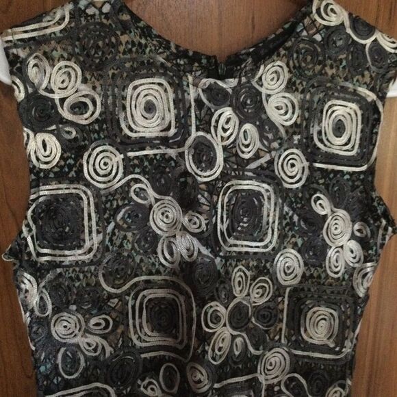 NWOT DeCordon Brand Women’s M Soutache Dress - Picture 2 of 13